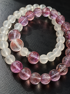 Natural Brazilian Amethyst, Lemon Citrine bracelet