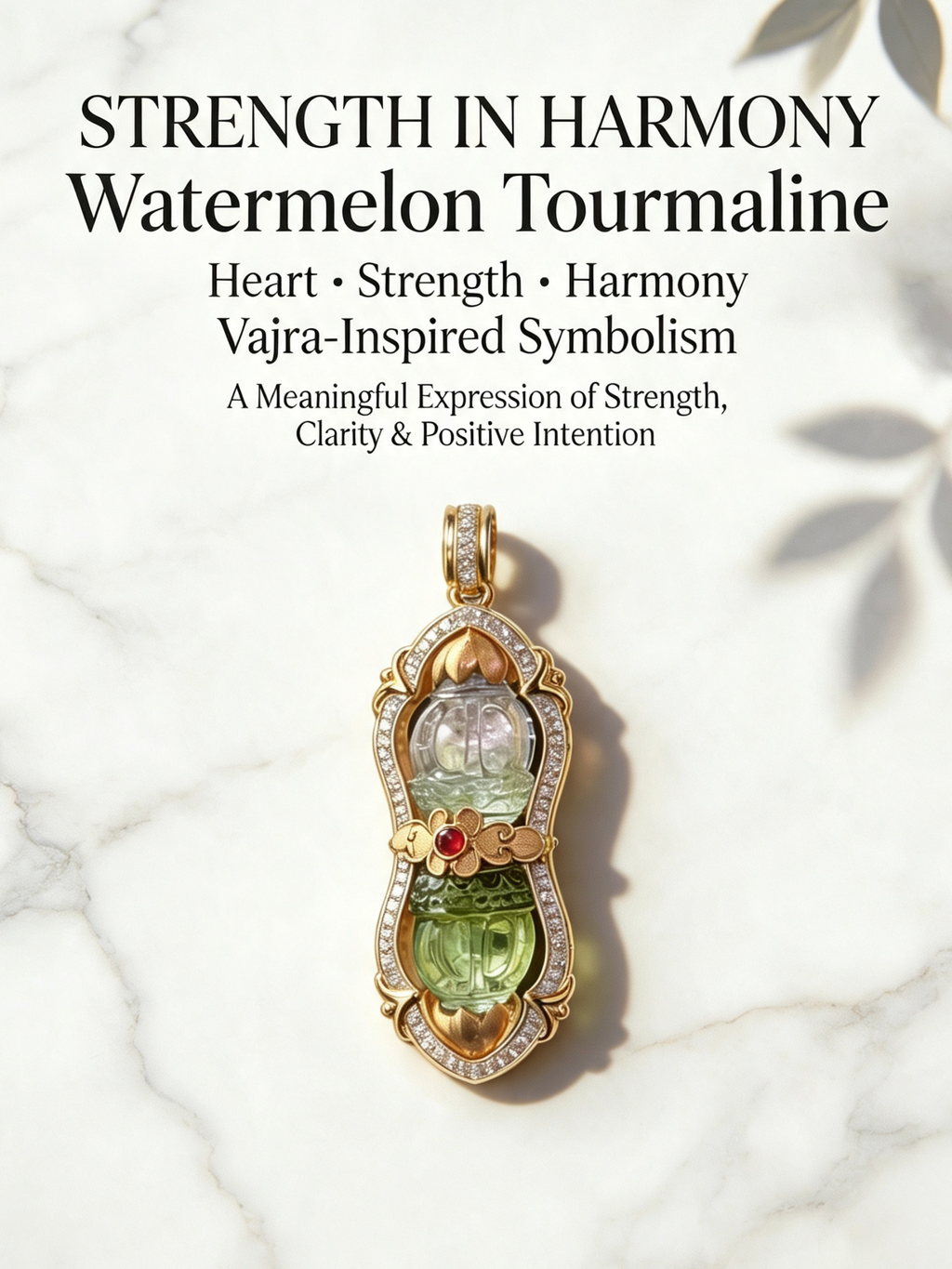 Watermelon Tourmaline
Heart • Strength • Harmony
Vajra Symbolism