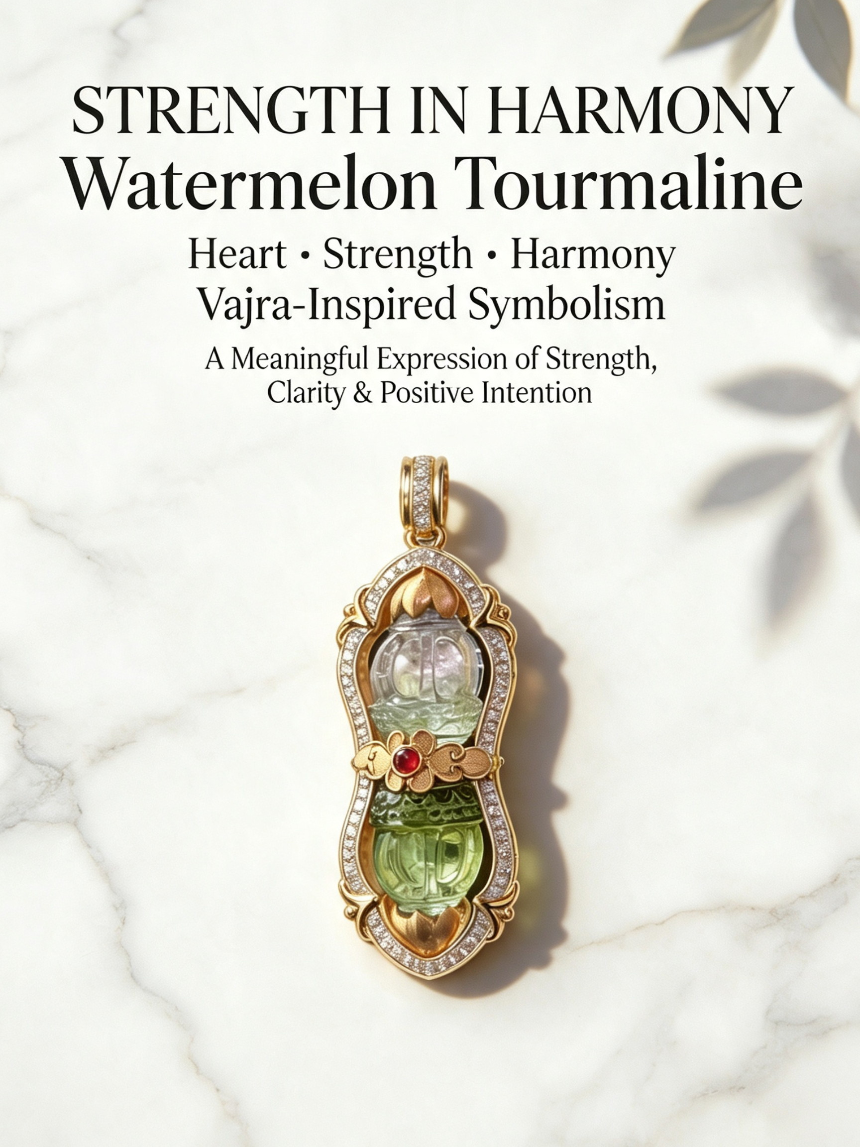 Watermelon Tourmaline
Heart • Strength • Harmony
Vajra Symbolism